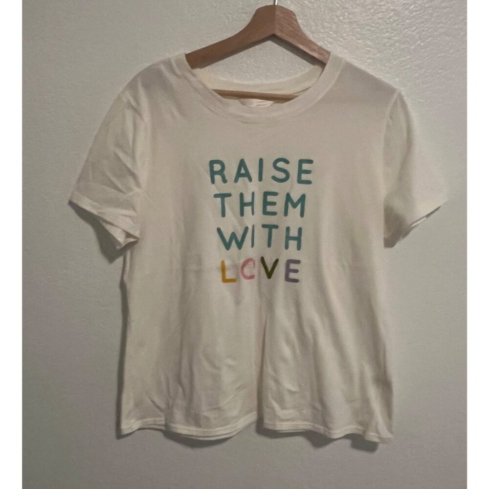 LC Lauren Conrad Raise Them With Love Tee T-shirt Size Large